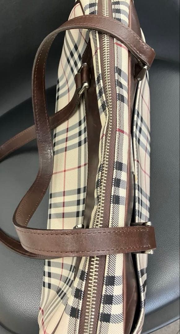 BURBERRY バーバリー プレート ミニボストンバッグ ノバチェック