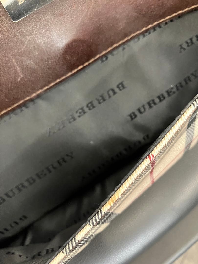 BURBERRY バーバリー プレート ミニボストンバッグ ノバチェック