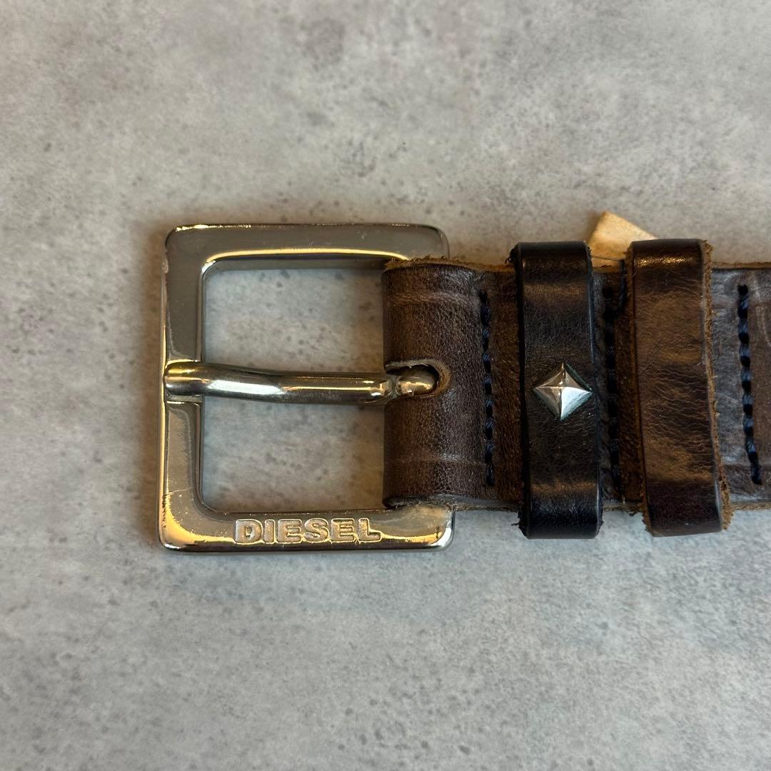 小物 archive DIESEL Rock Studs Leather belt