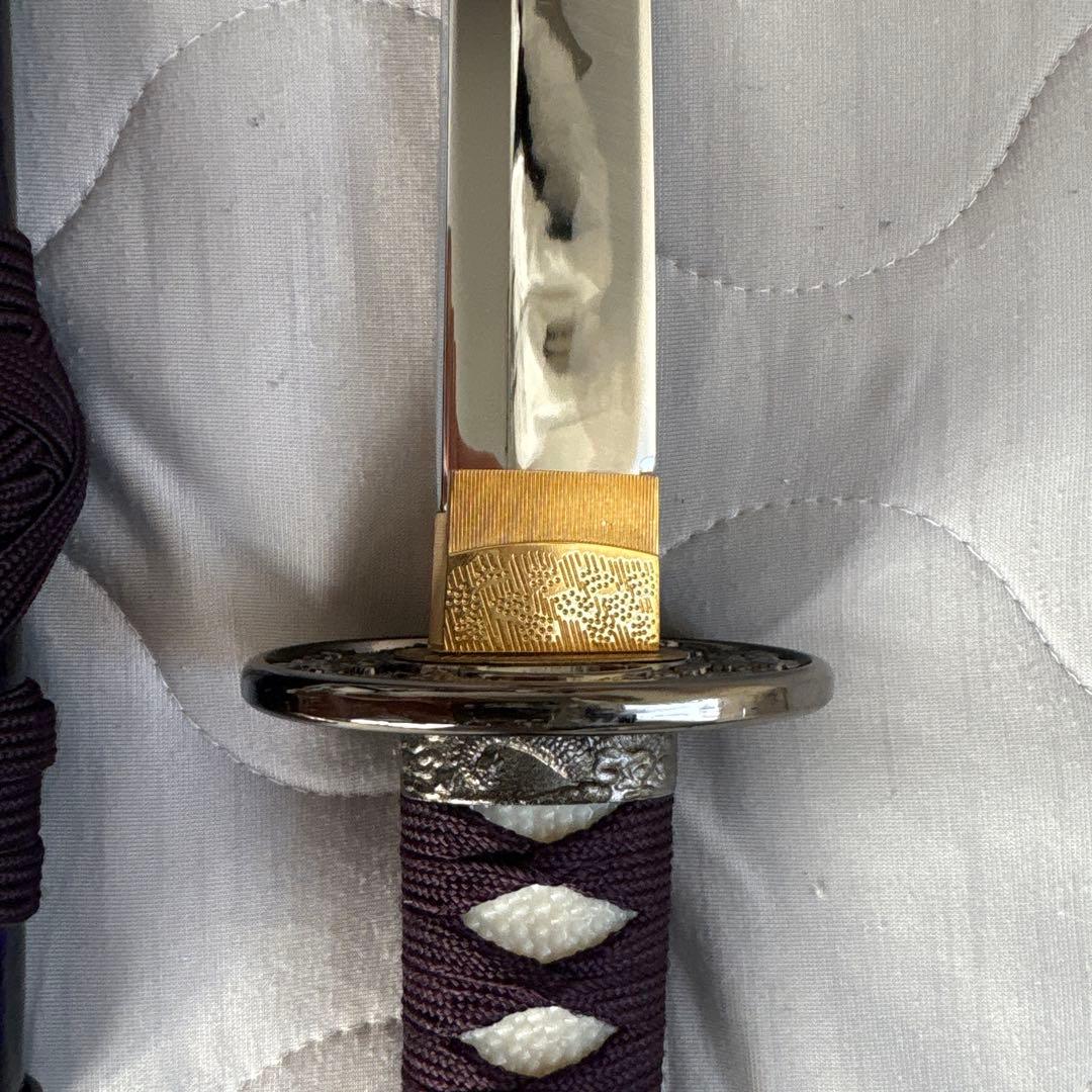 模造刀 紫色 鱗模様付き