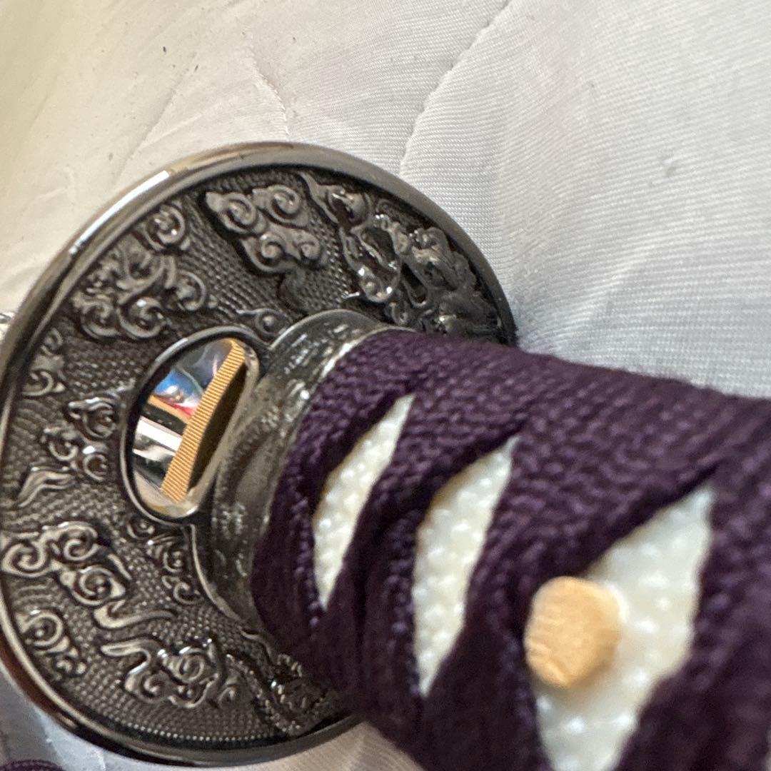 模造刀 紫色 鱗模様付き