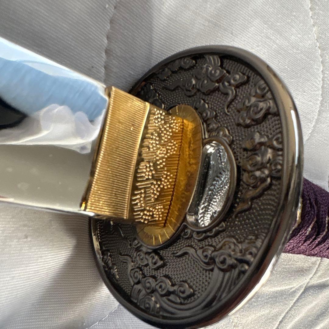 模造刀 紫色 鱗模様付き