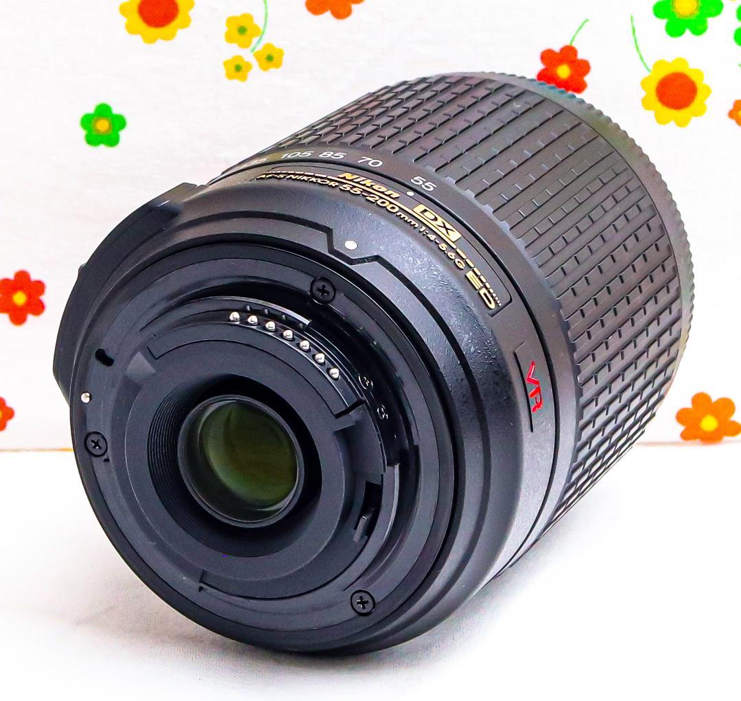 美品 ニコン Nikon AF-S 55-200m☆望遠レンズ☆付属品多数