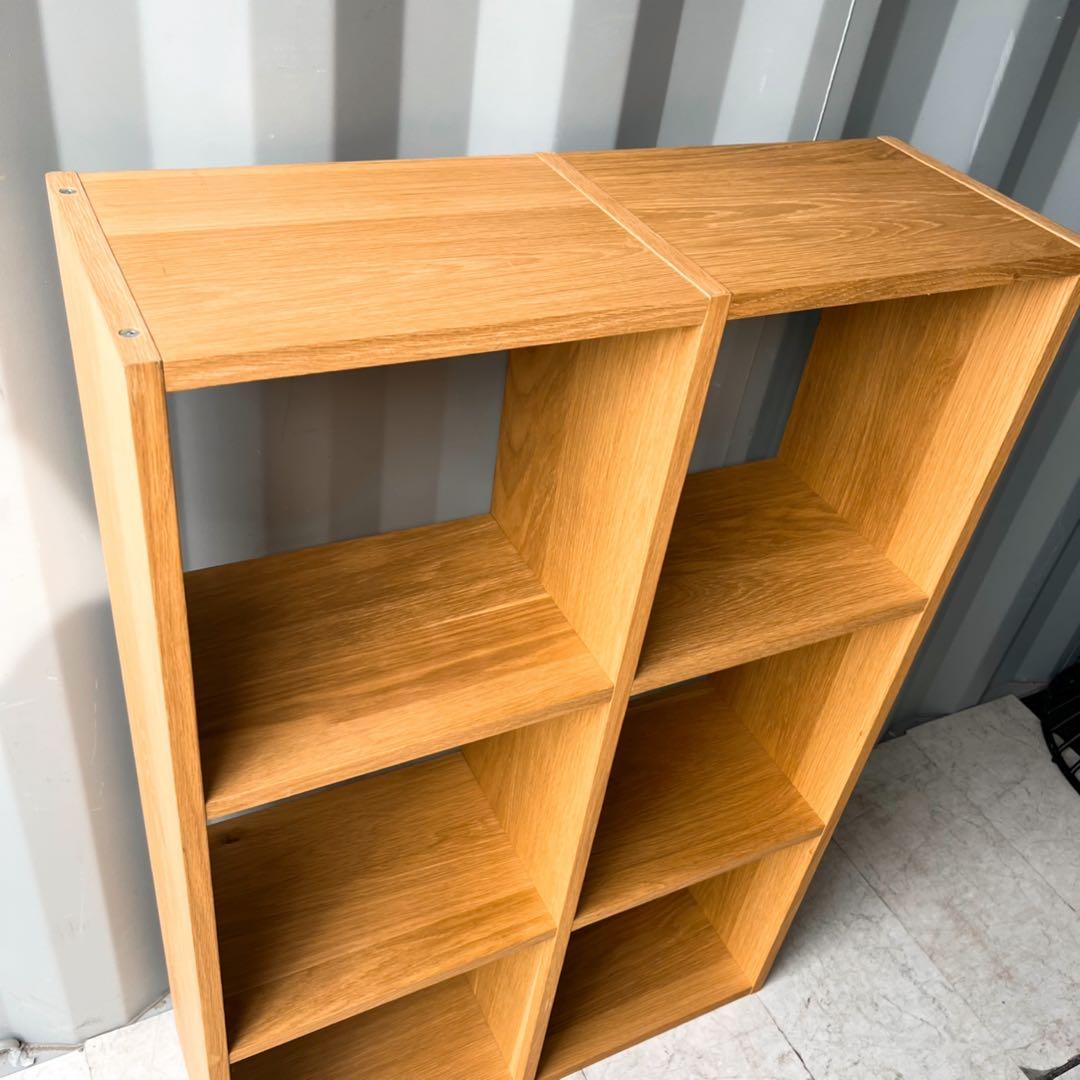 取付無料！無印良品 オーク材 スタッキングシェルフ 北欧風オープンラック✨