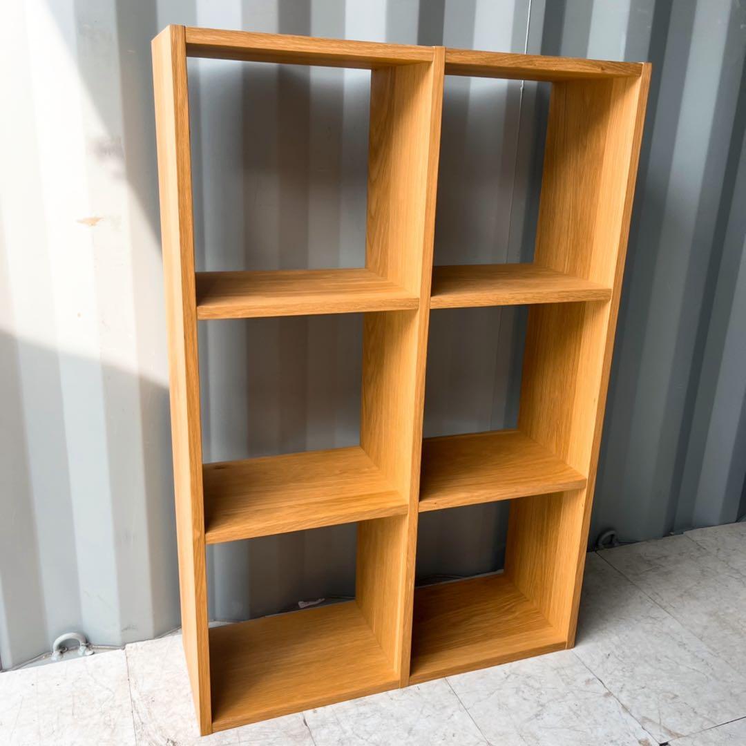 取付無料！無印良品 オーク材 スタッキングシェルフ 北欧風オープンラック✨
