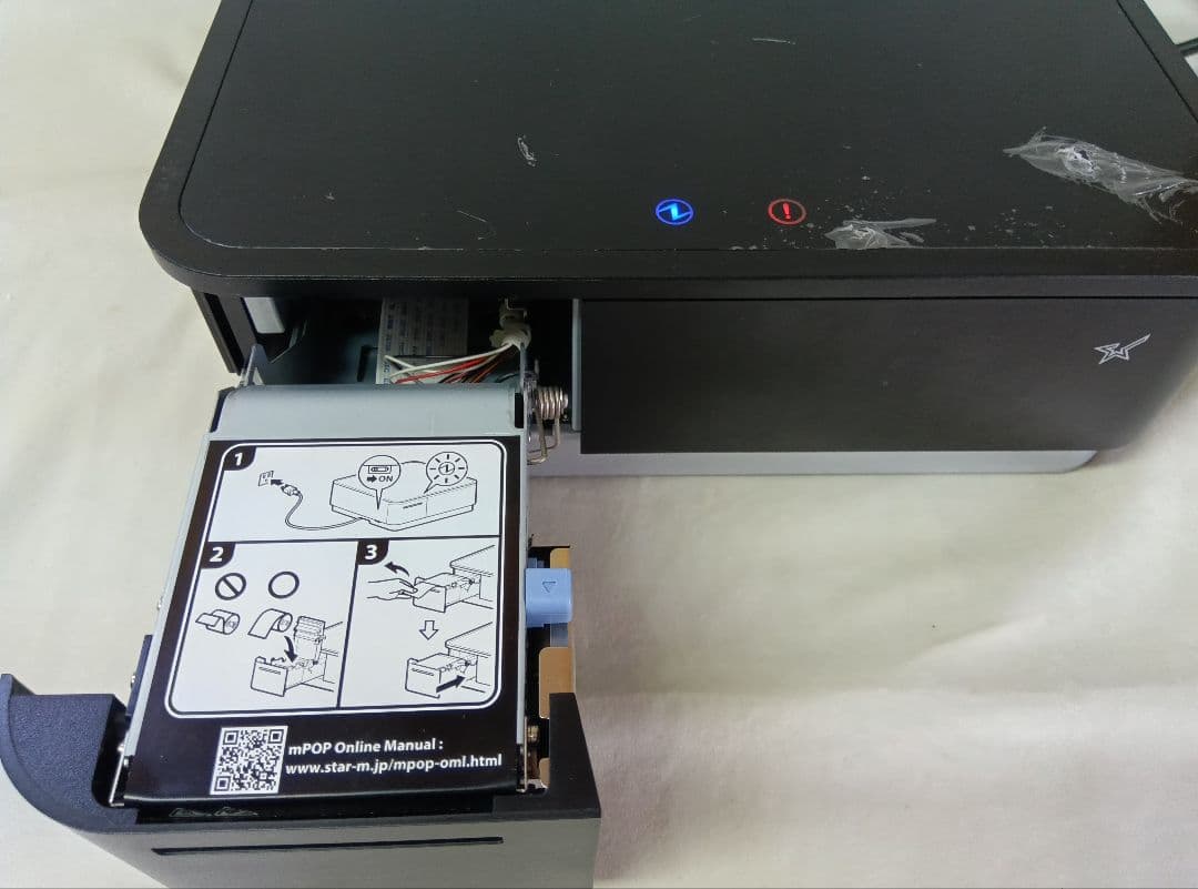 サーマルプリンター付きキャッシュドロア　Airレジ対応　スター精密　黒　（2）