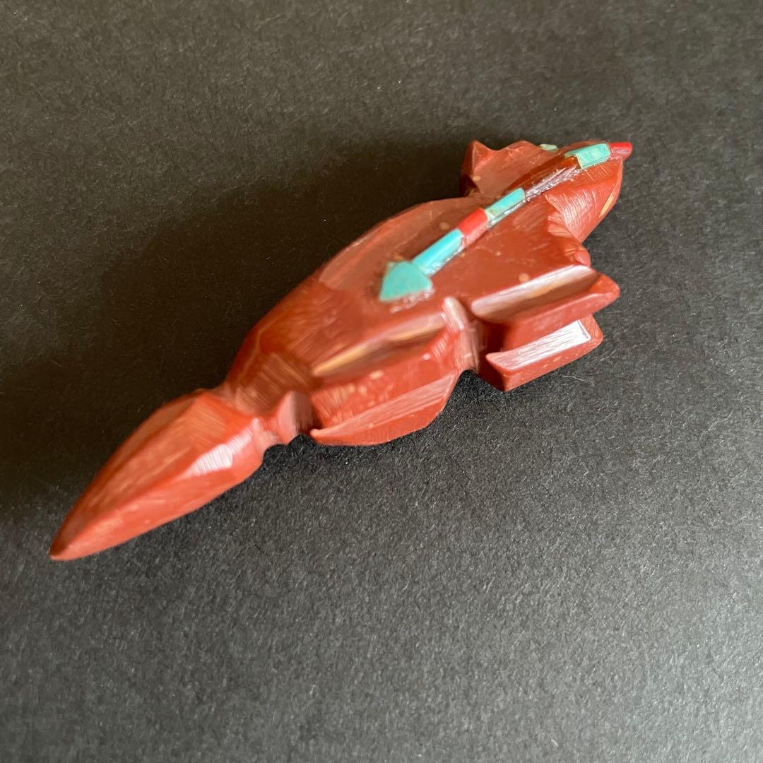 【難あり】ズニ族 コヨーテ アニマル フェティッシュ お守り 置物vintage