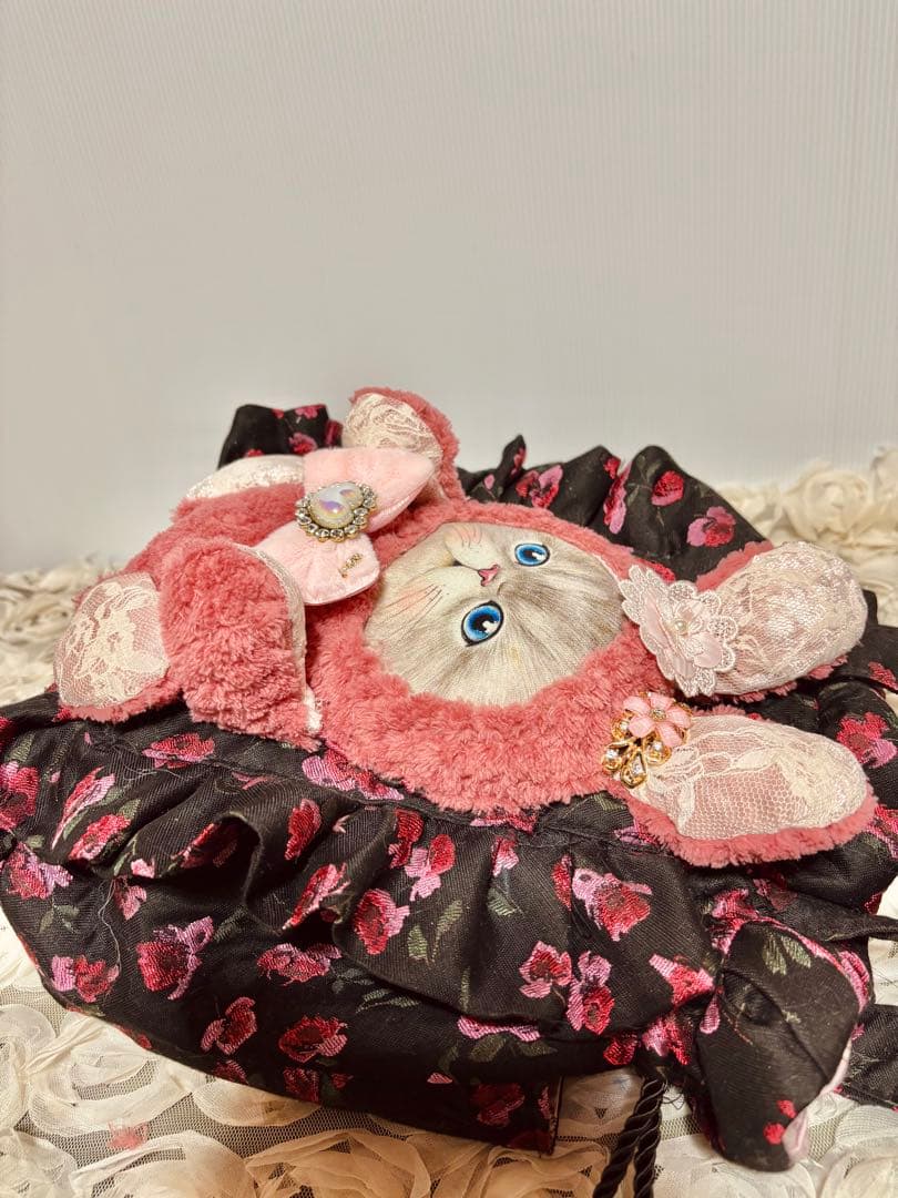 コヤンイサムチョン　モコモコフリルの大きめルミちゃん巾着バッグ