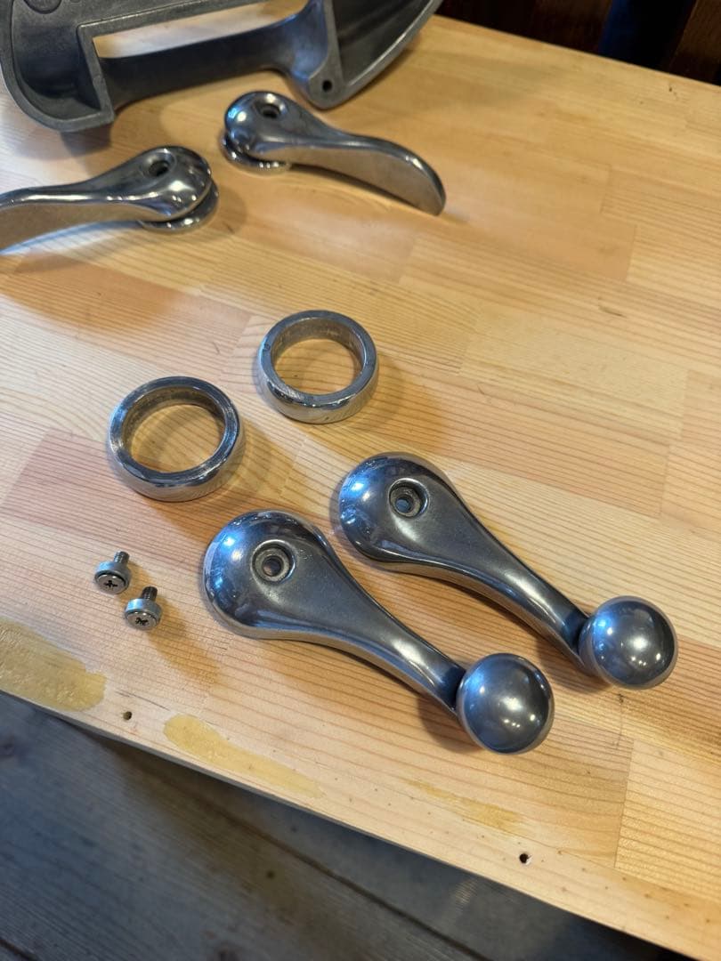 ローバー　ミニ　アルミ　インナーハンドル類セット