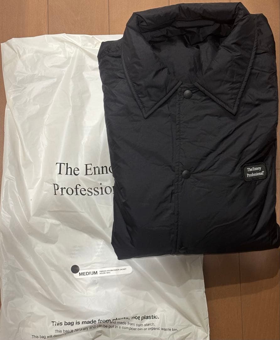 【新品未使用】ENNOY PADDED NYLON COACH JACKET