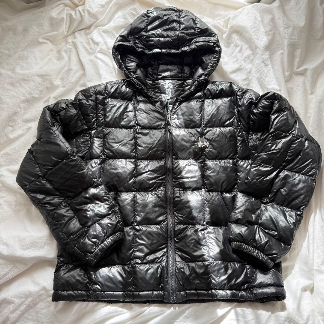 Stussy Midweight Hooded Puffer ブラック M