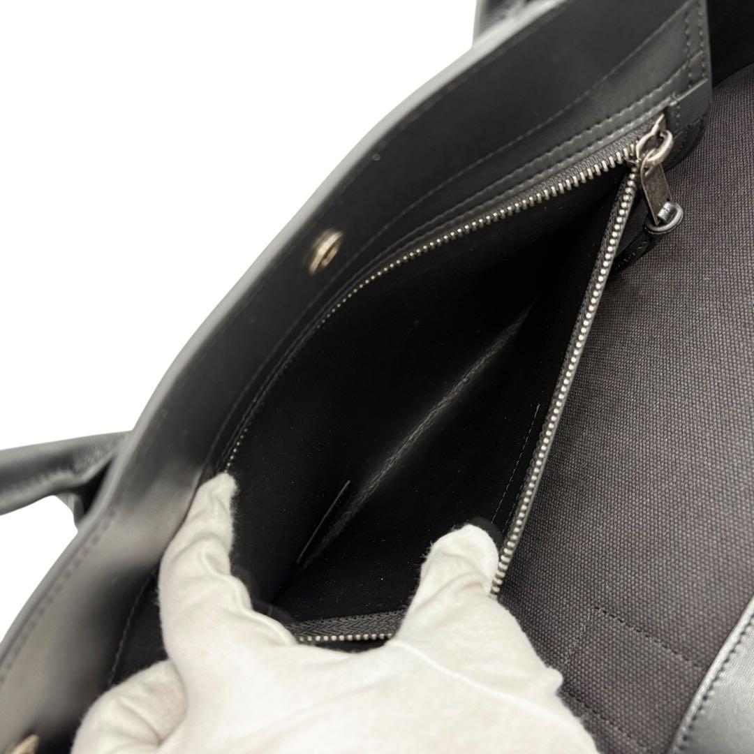 6269 美品 サンローラン リヴゴーシュ レザートートバッグ ブラック 黒色