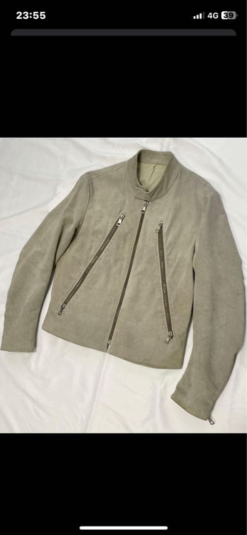 マルタンマルジェラ　初期　02SS ハの字　ライダース　スエードジャケット