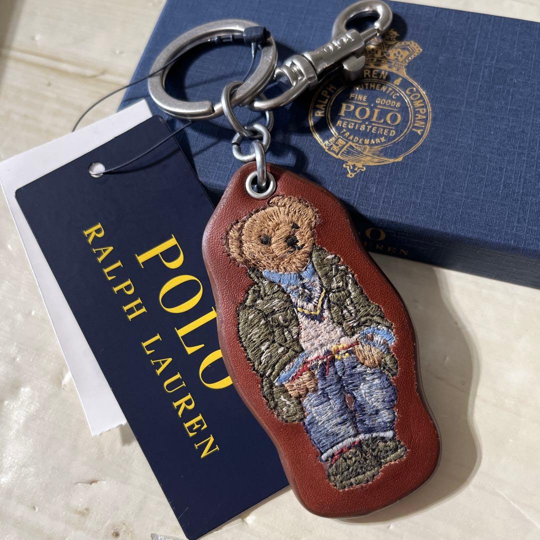 ポロラルフローレン バッグチャーム 新品 ポロベアー キーホルダースーツpolo
