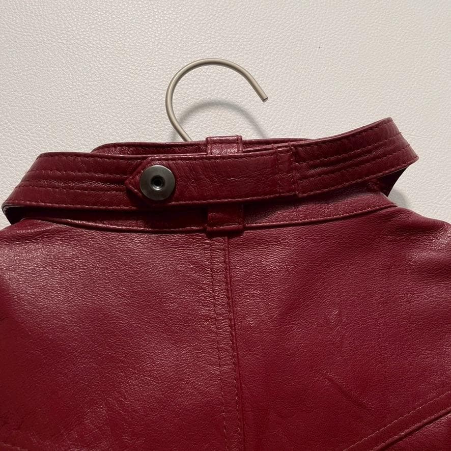 【希少】RATTLE TRAP 豚革 ライダースジャケット L相当 ボルドー