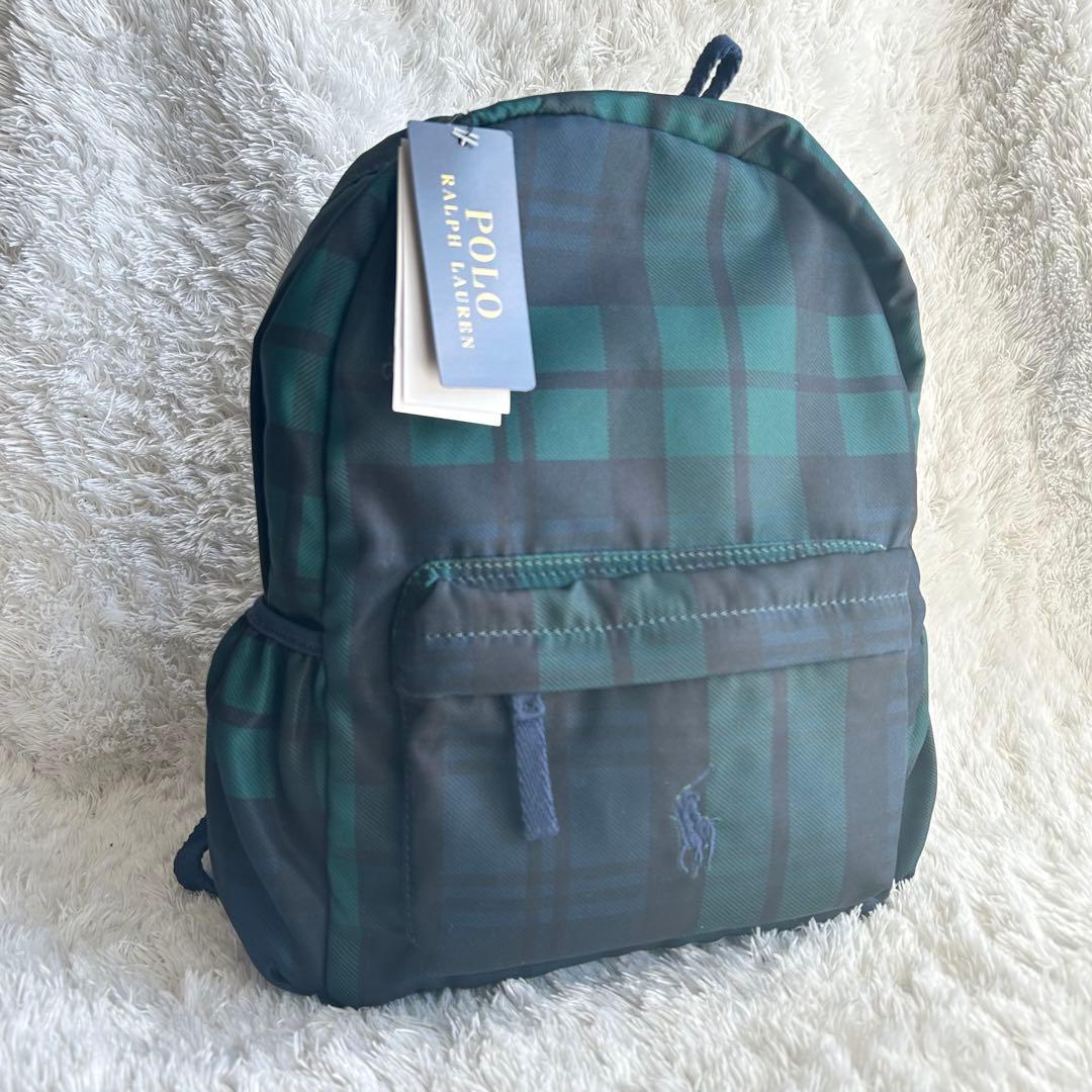 【新品】POLO ラルフローレン　キッズリュック　ビッグポロ　チェック