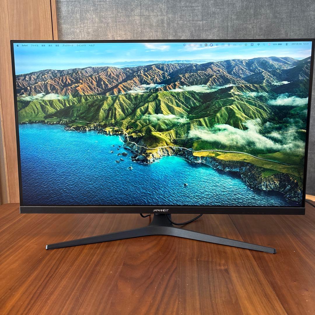 JAPANNEXT JN-IPS315UHDR-C90W-HSP 4Kモニター