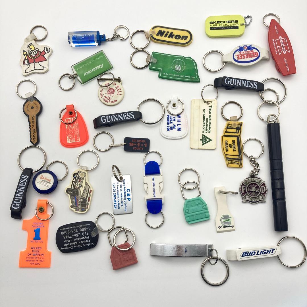 【Ia】77個　アメリカ　アドバタイジング　広告　キーホルダー　LMM77