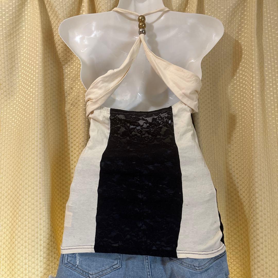 d.i.aレース付きハルターキャミソール