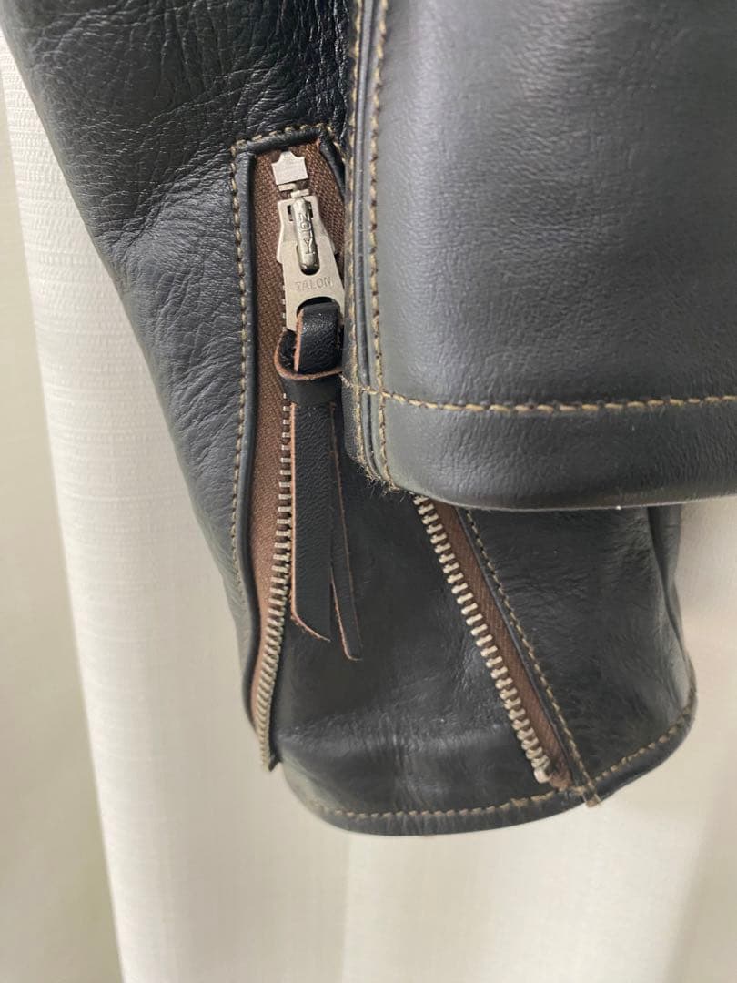 トイズマッコイ　レザーライダースジャケット