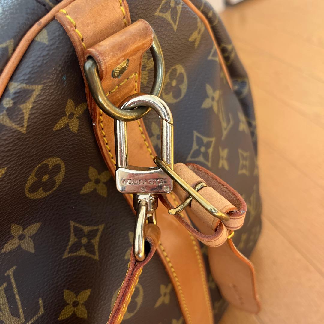 ルイヴィトン ボストンバッグ キーポル55 モノグラム 鍵付 ストラップ付