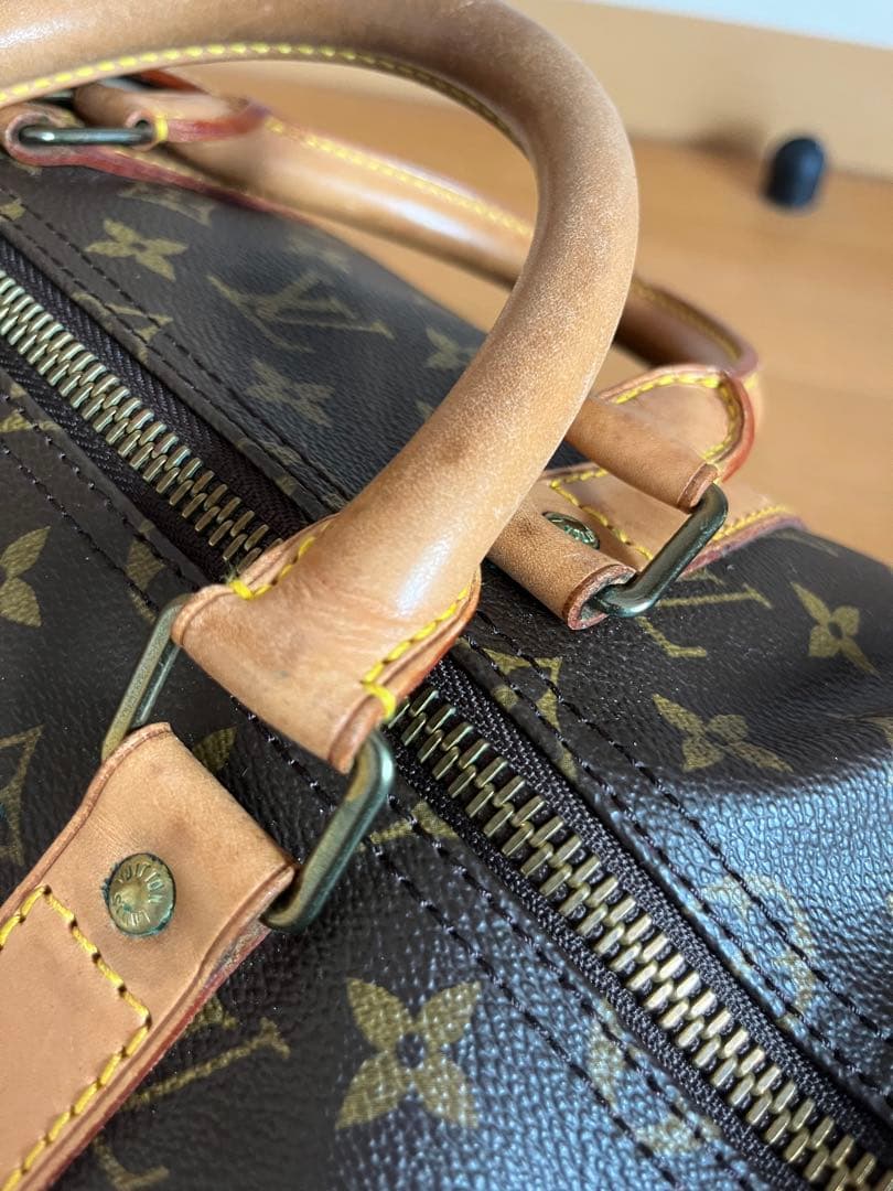 ルイヴィトン ボストンバッグ キーポル55 モノグラム 鍵付 ストラップ付