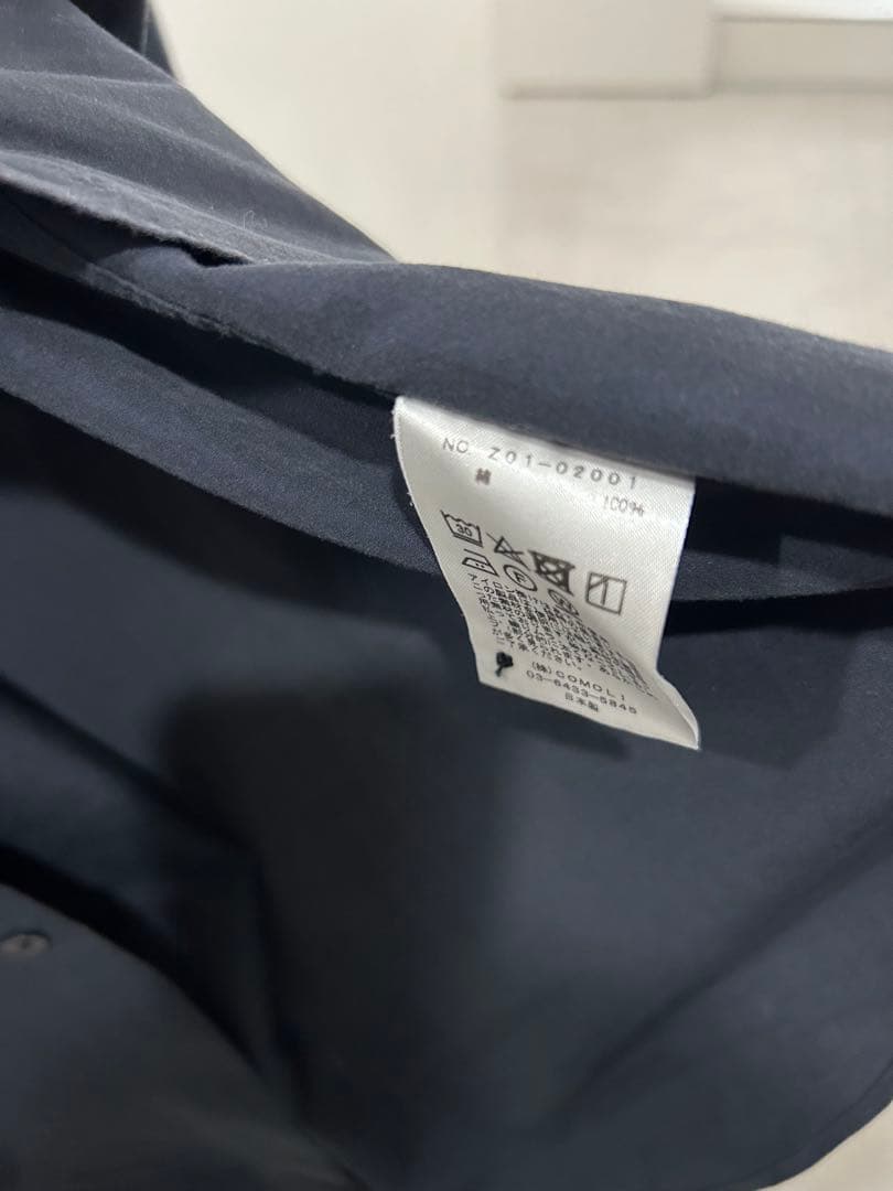24ss コモリシャツ size1 ネイビー