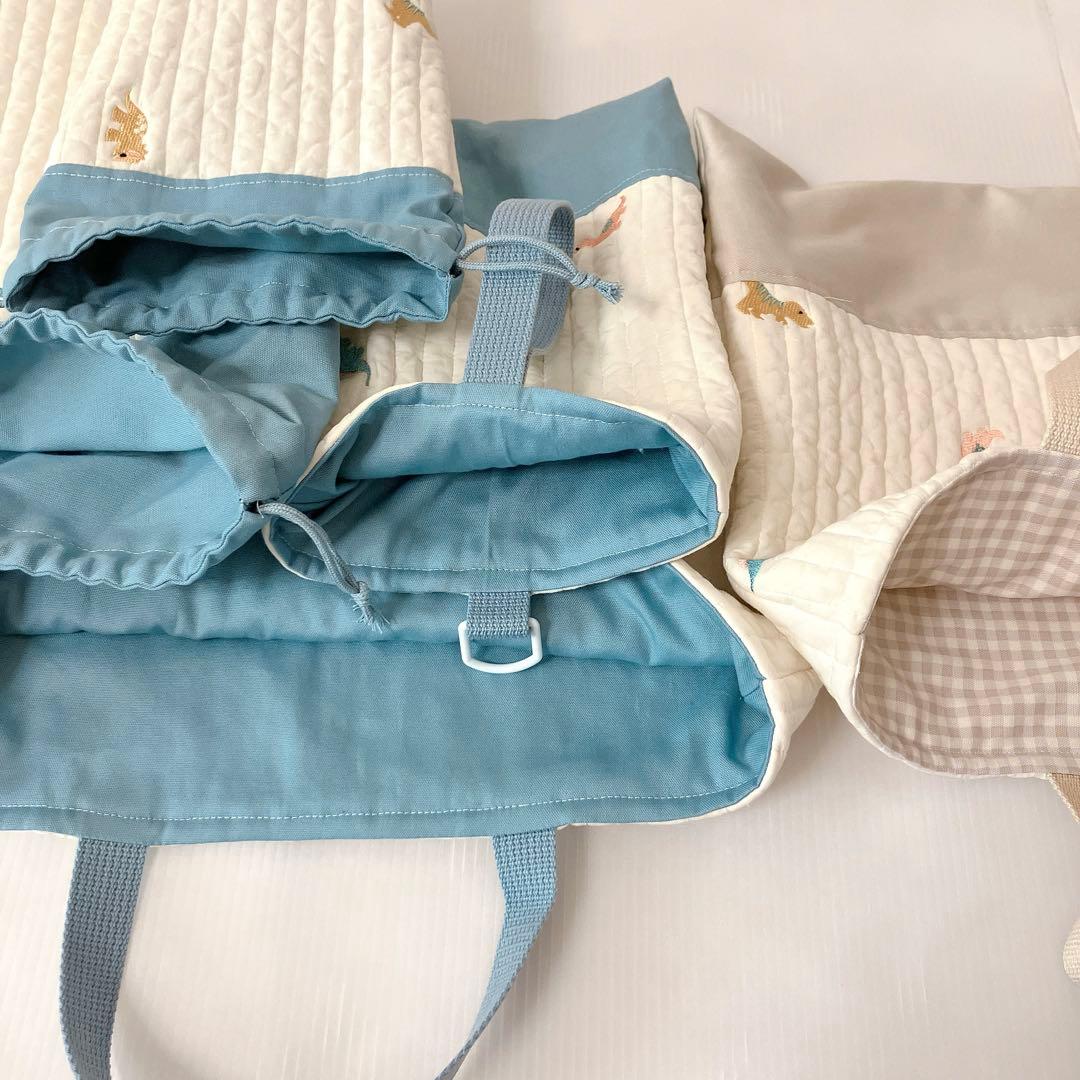 レッスンバッグ ✖️2 上履き入れ　体操服袋　コップ袋