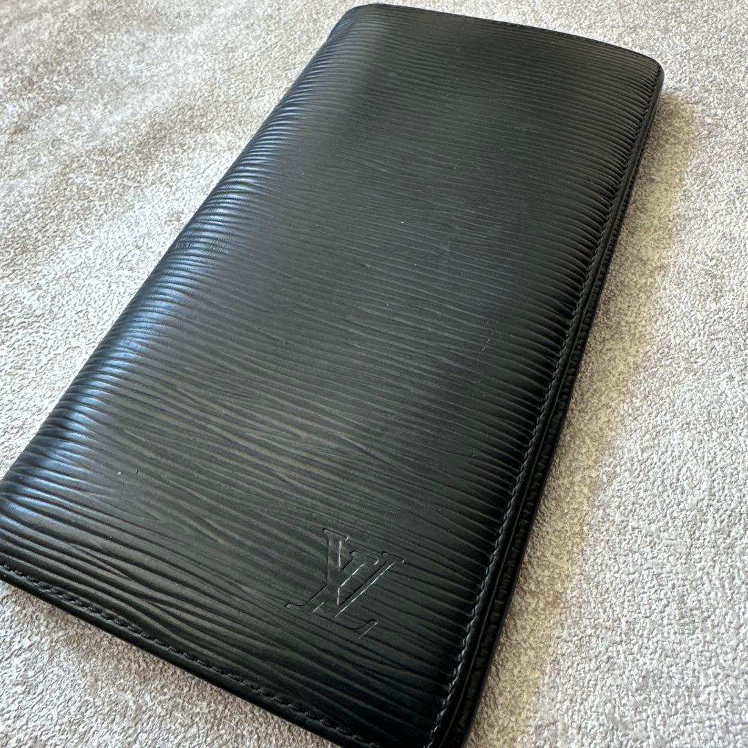 ルイヴィトン　エピ　 長財布 ブラック ポルトフォイユブラザ 黒