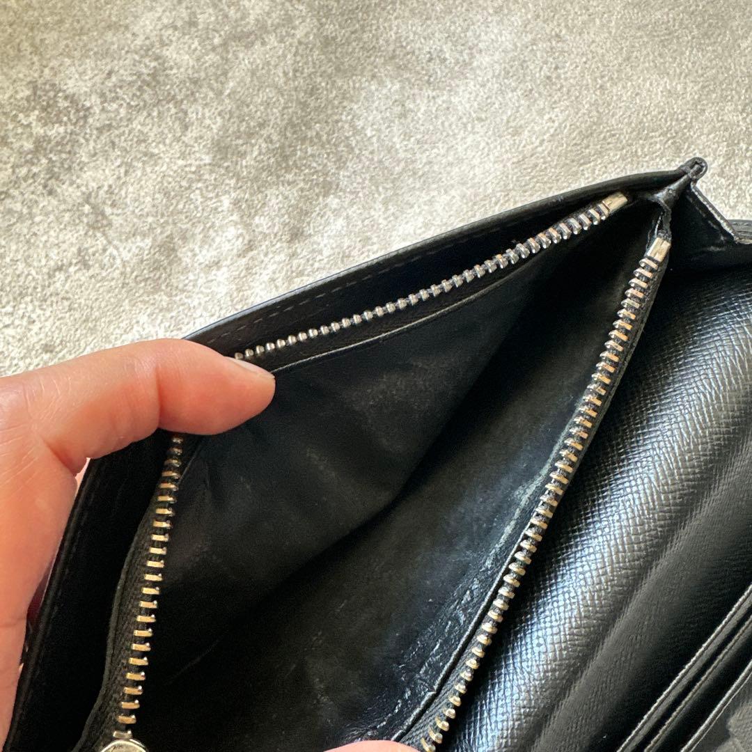 ルイヴィトン　エピ　 長財布 ブラック ポルトフォイユブラザ 黒