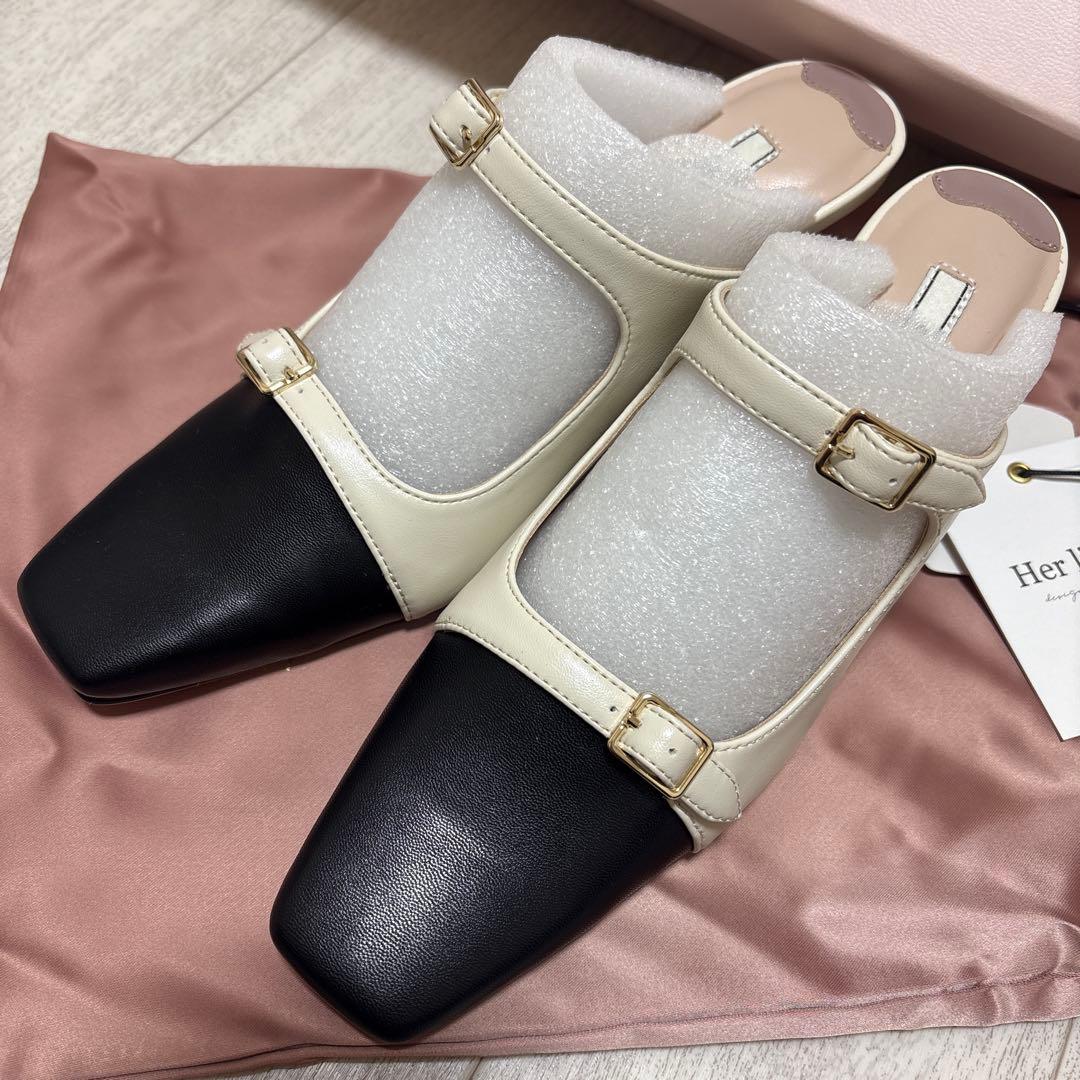 本日限りお値下中❗️herlipto Mademoiselle Mules 37