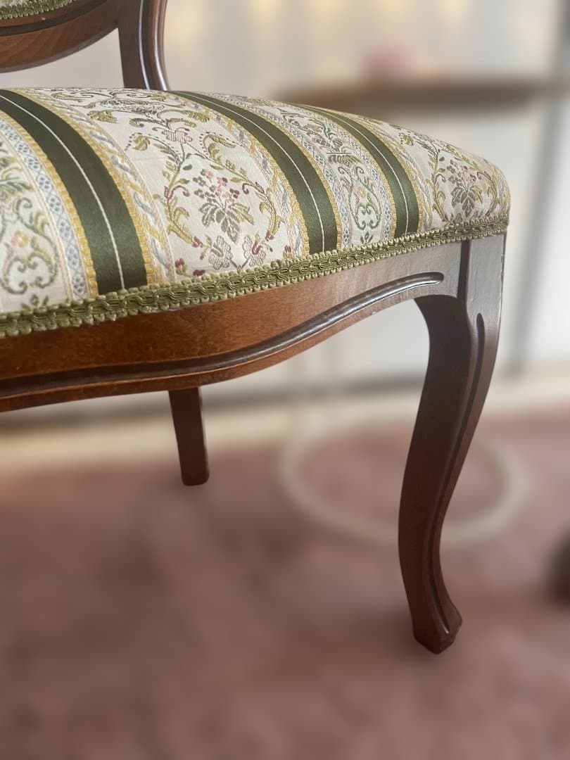 イタリア製】ダイニングチェア アンティーク調　ロココ　ドレッサー