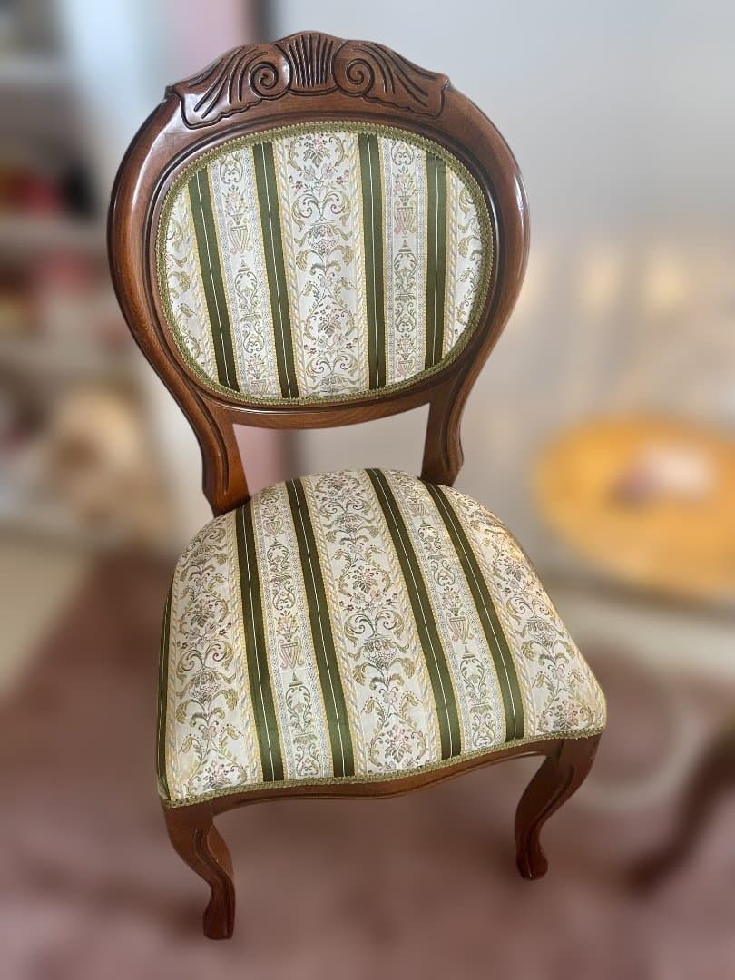 イタリア製】ダイニングチェア アンティーク調　ロココ　ドレッサー