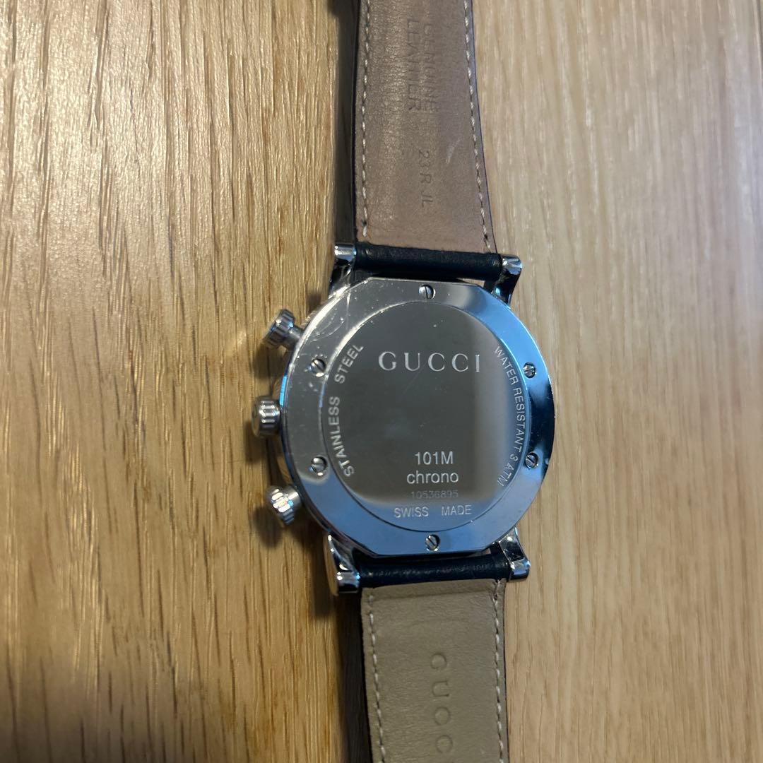 GUCCI 腕時計101M ダイヤモンド　クロノグラフ　クォーツ