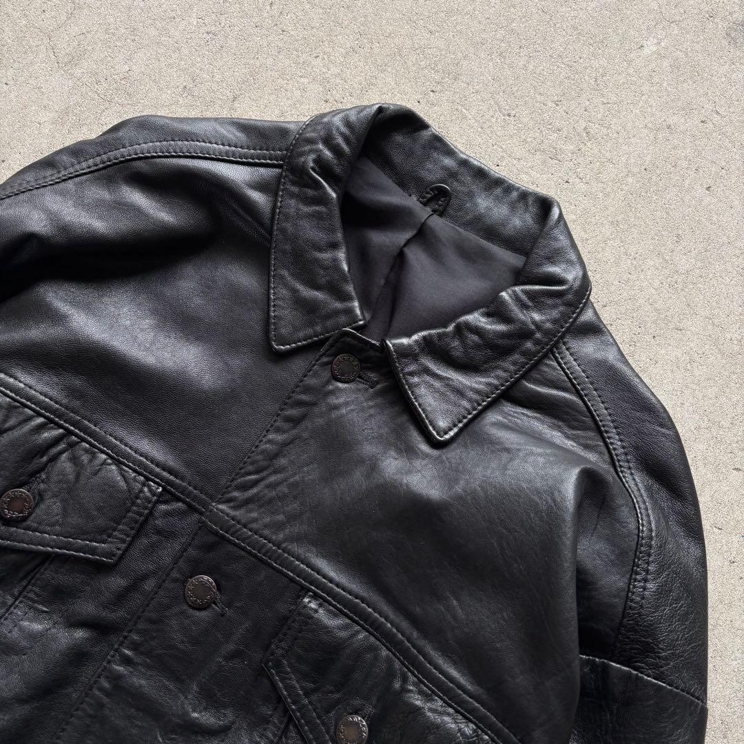 ジャケット・アウター 00s archive real leather tracker jacket