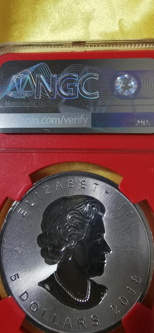 2018年☆MS69☆シルバーメイプルリーフ銀貨☆NGC☆未使用☆地金型銀貨
