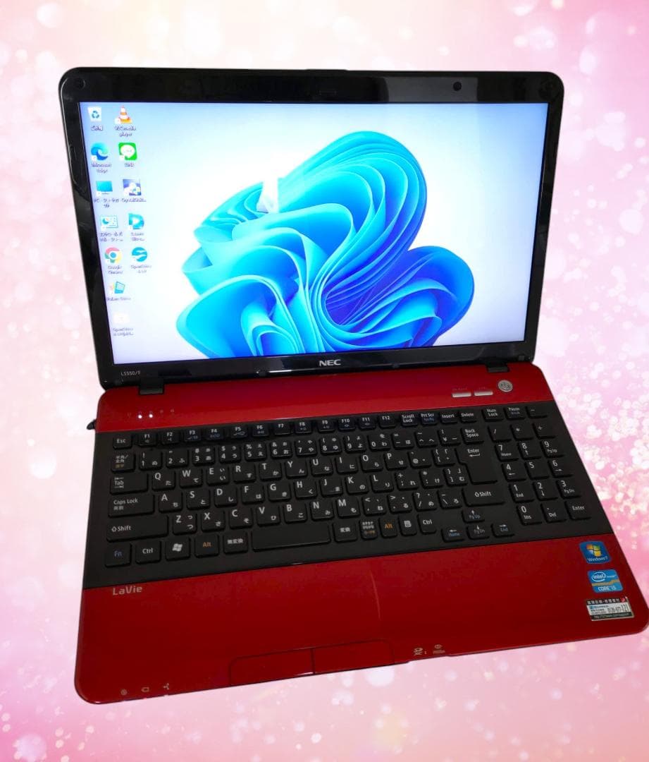 ⑭【すぐ使える！】NEC LaVie Core i5 Win11 人気のレッド