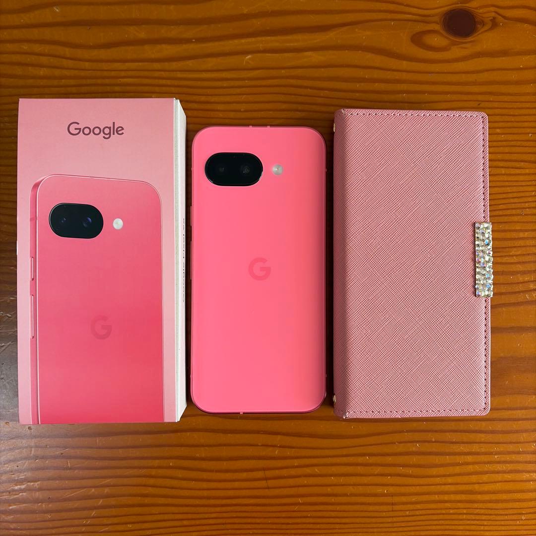 美品　Google pixel9a 128GB SIMフリー　スマホケース手帳型