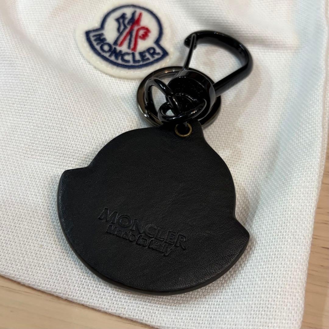 定価46200円 MONCLER LOGO KEY RING ブラック