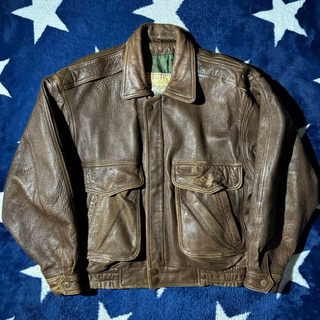 90s leather jacket g1 a2 本革