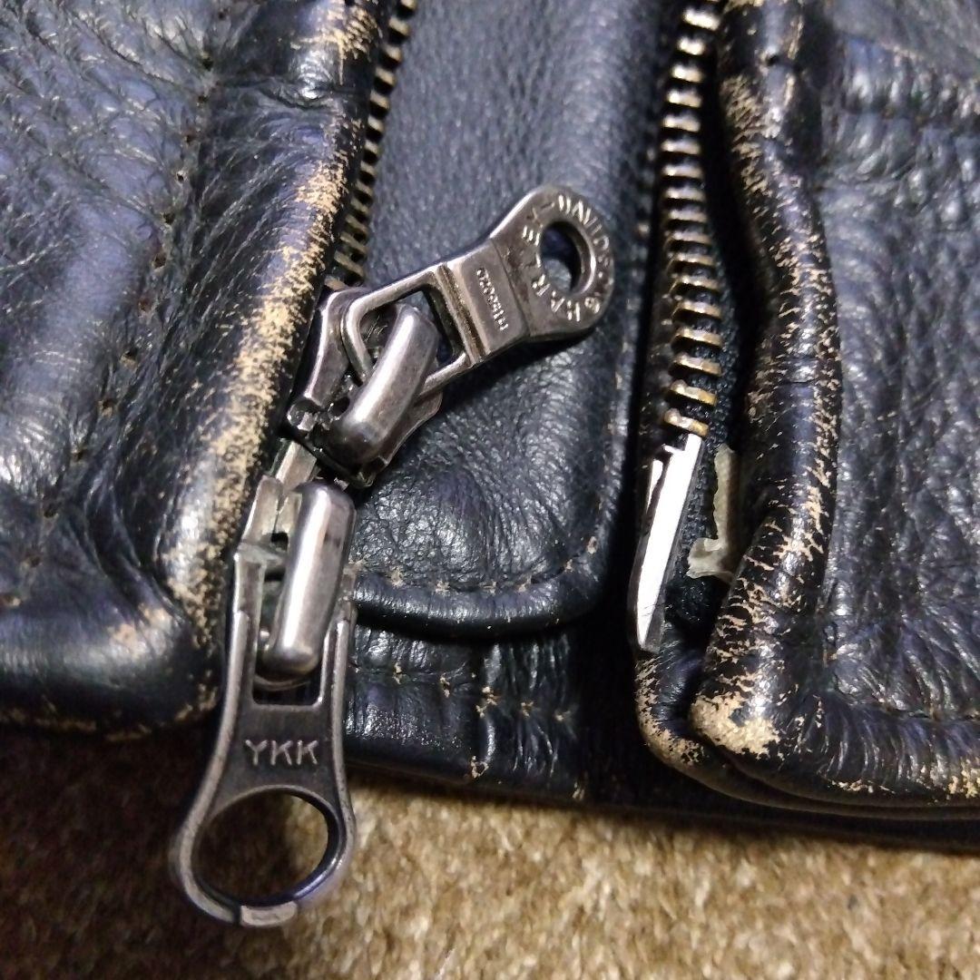 Sサイズ アメリカ製 ハーレーダビッドソン 純正 ライダースジャケット