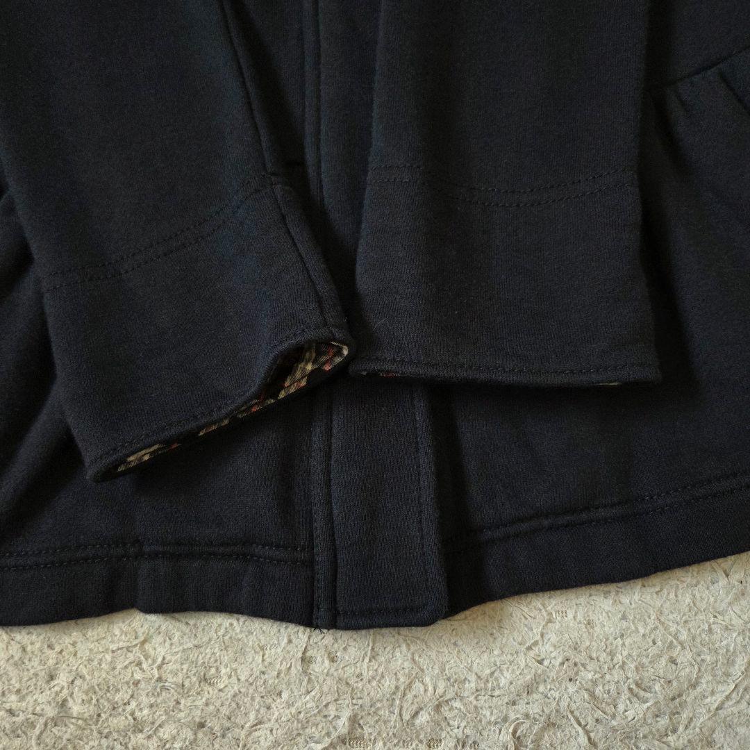 美品 バーバリー Aライン ダッフルコート ノバチェック サイズ M ブラック