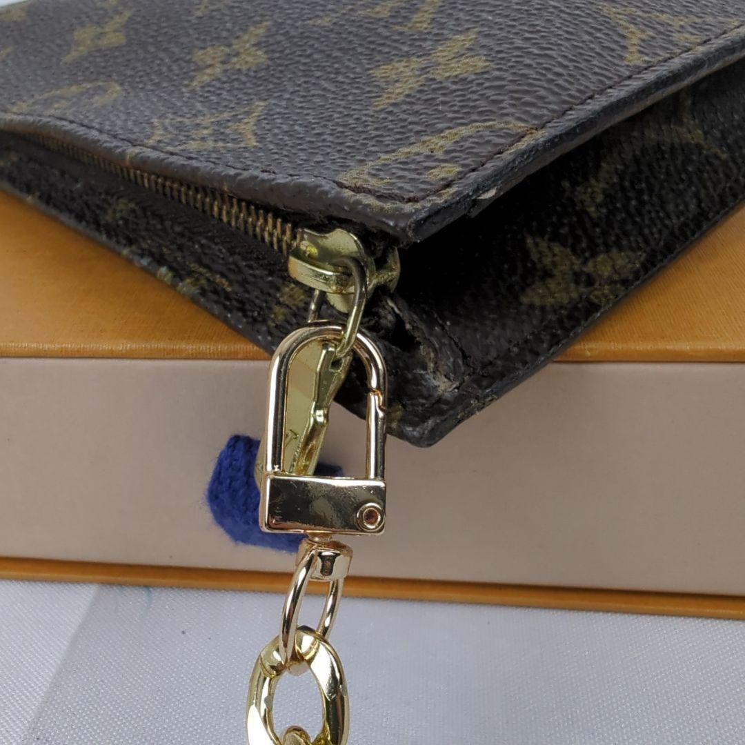 LOUISVUITTON ルイヴィトン モノグラム アクセサリーポーチ チェーン