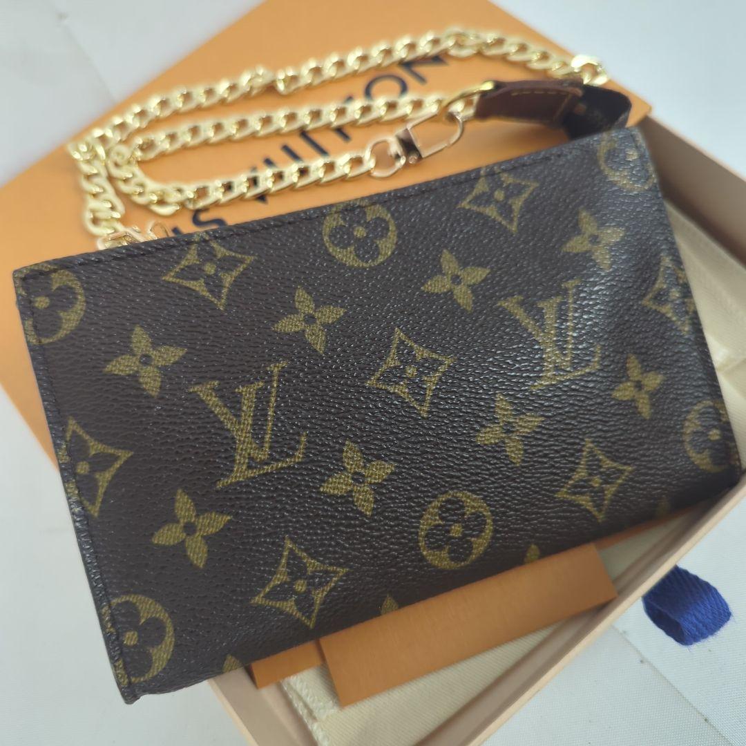 LOUISVUITTON ルイヴィトン モノグラム アクセサリーポーチ チェーン