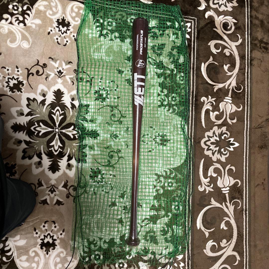 ZETT 硬式木製バット NPBマーク入り