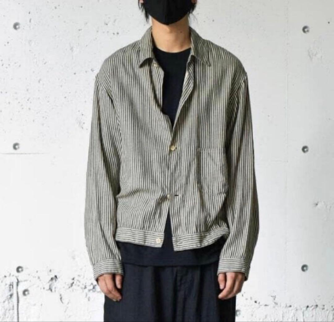 COMOLI コモリ/ストライプブルゾン サイズ2