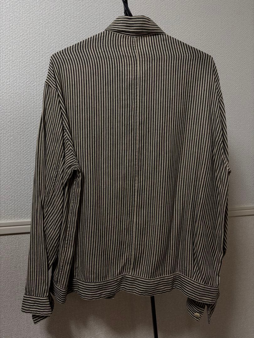 COMOLI コモリ/ストライプブルゾン サイズ2