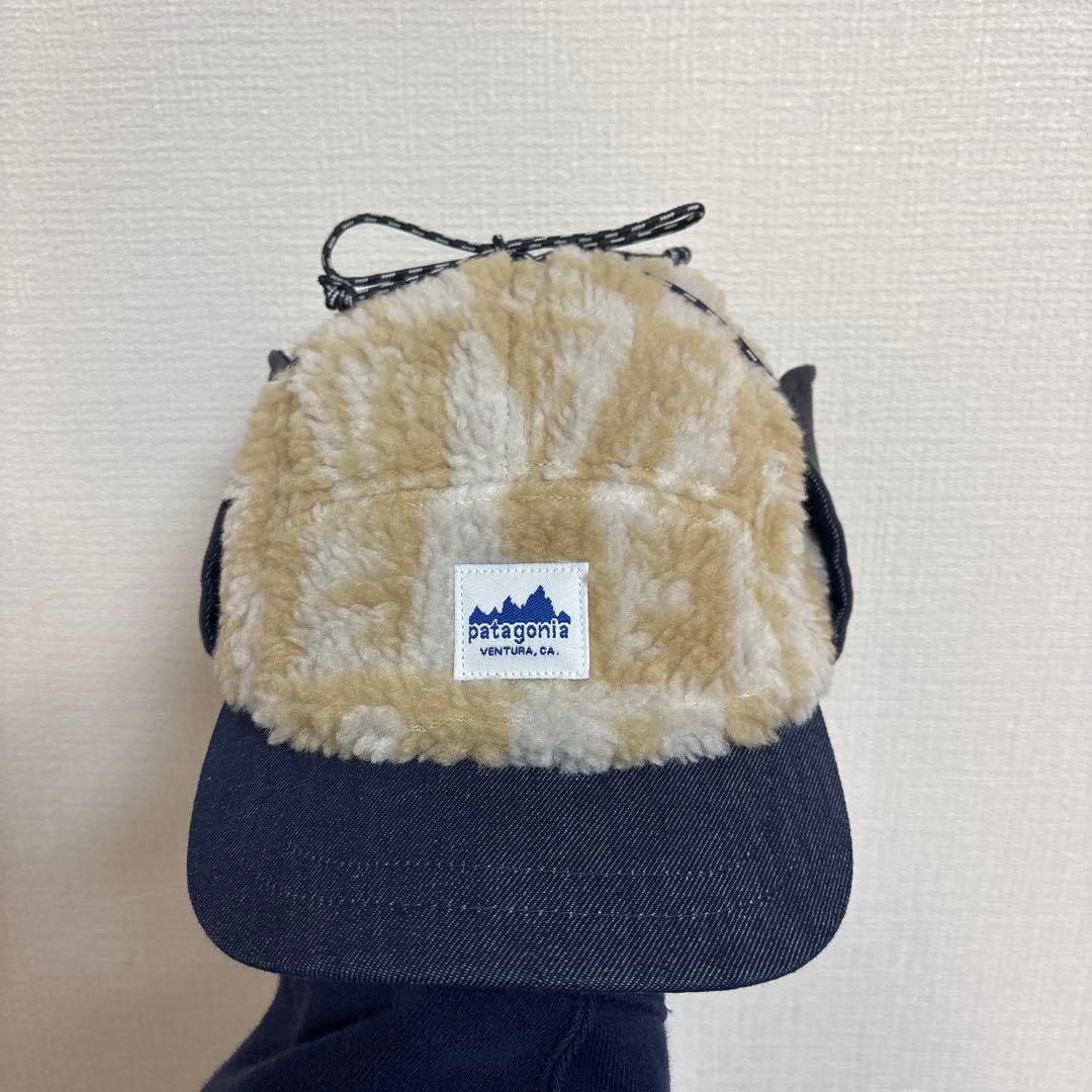 【美品】patagonia ボアキャップ レア 廃盤デニムツバ フライトキャップ