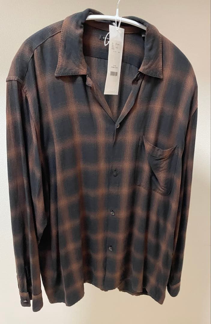 【タグ付き美品】24SS comoliコモリ レーヨンオープンカラー サイズ1