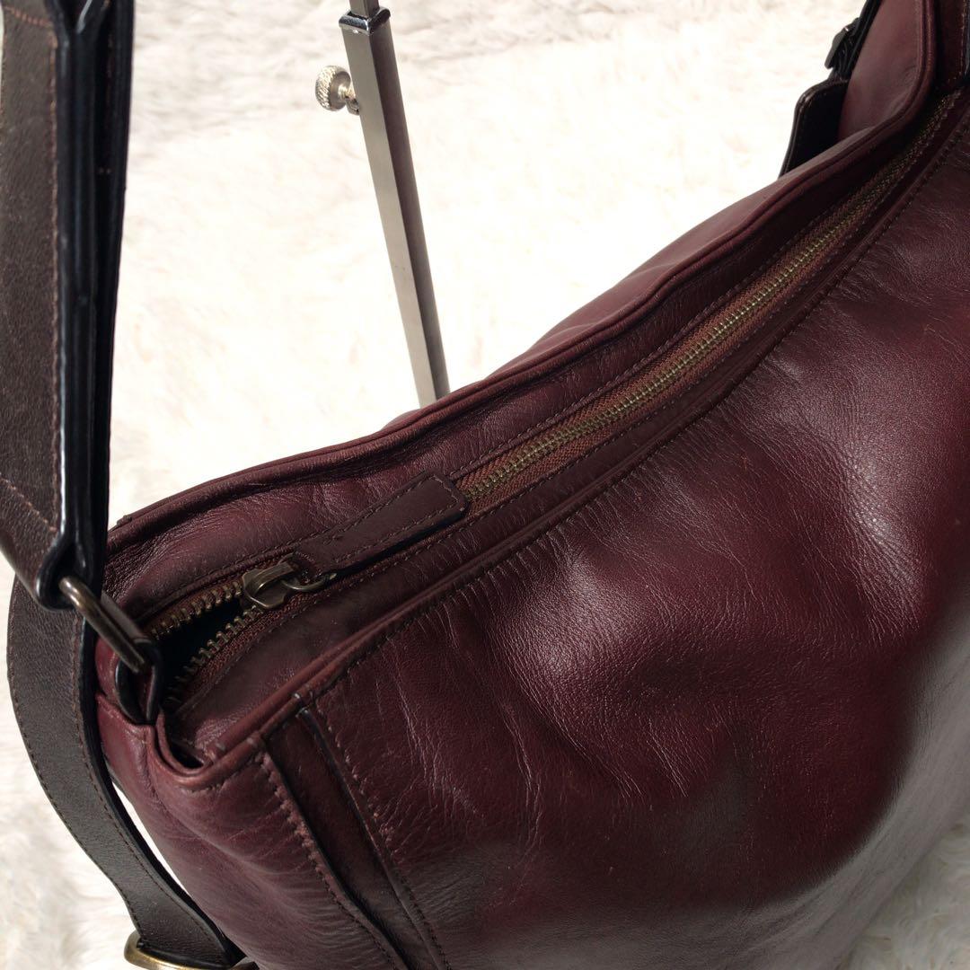 極美品　マザーハウス ヨゾラ 2Way ショルダーバッグ L ミリングレザー
